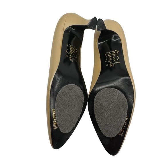 Amanda Smith Gold Twister Pointed Toe Flower Pumps Size 6 Women's - Picture 8 of 8